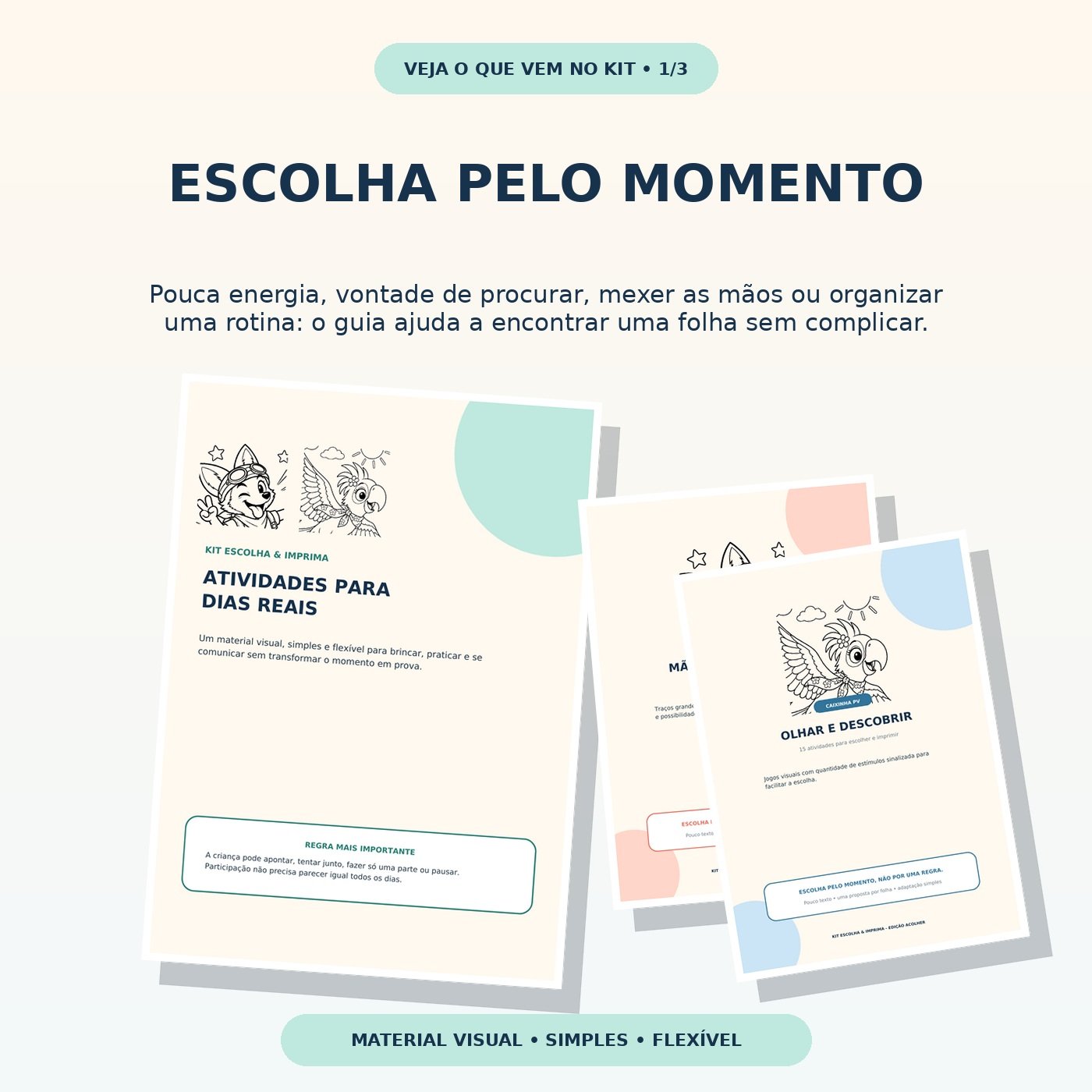 Atividades de movimento, atenção e associação